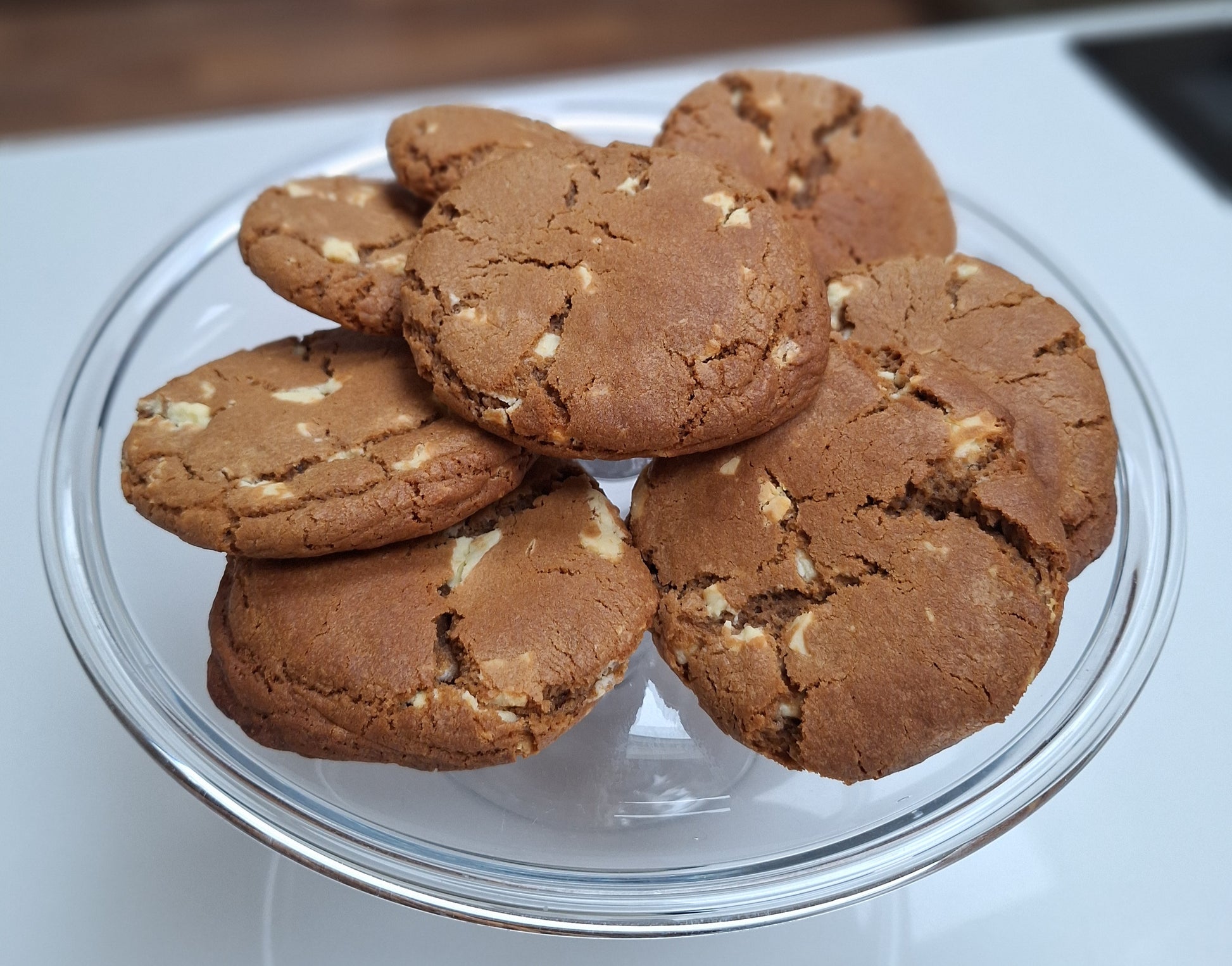Gingerbread white chocolate cookies - NYC style handmade cookies