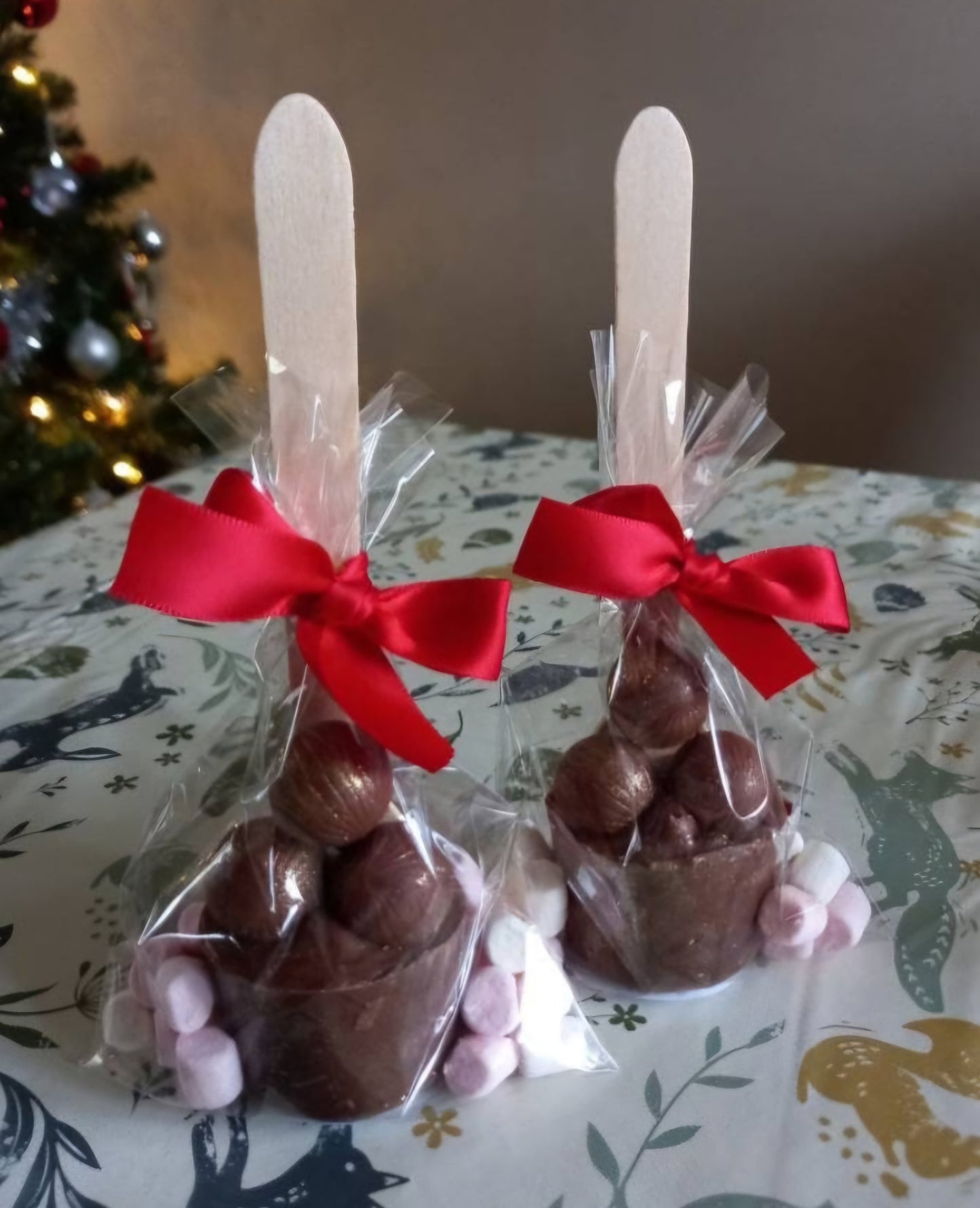 Hot chocolate stirrer with marshmallows - Secret Santa gift