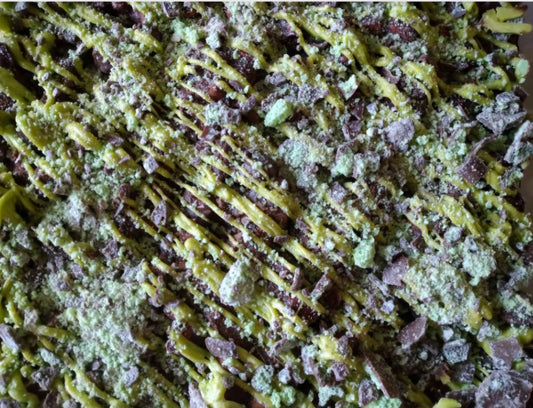 Mint Aero rocky road with Belgium chocolate and marshmallows